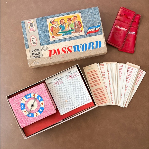 Password Other - Vintage 1960’s Password Board Game